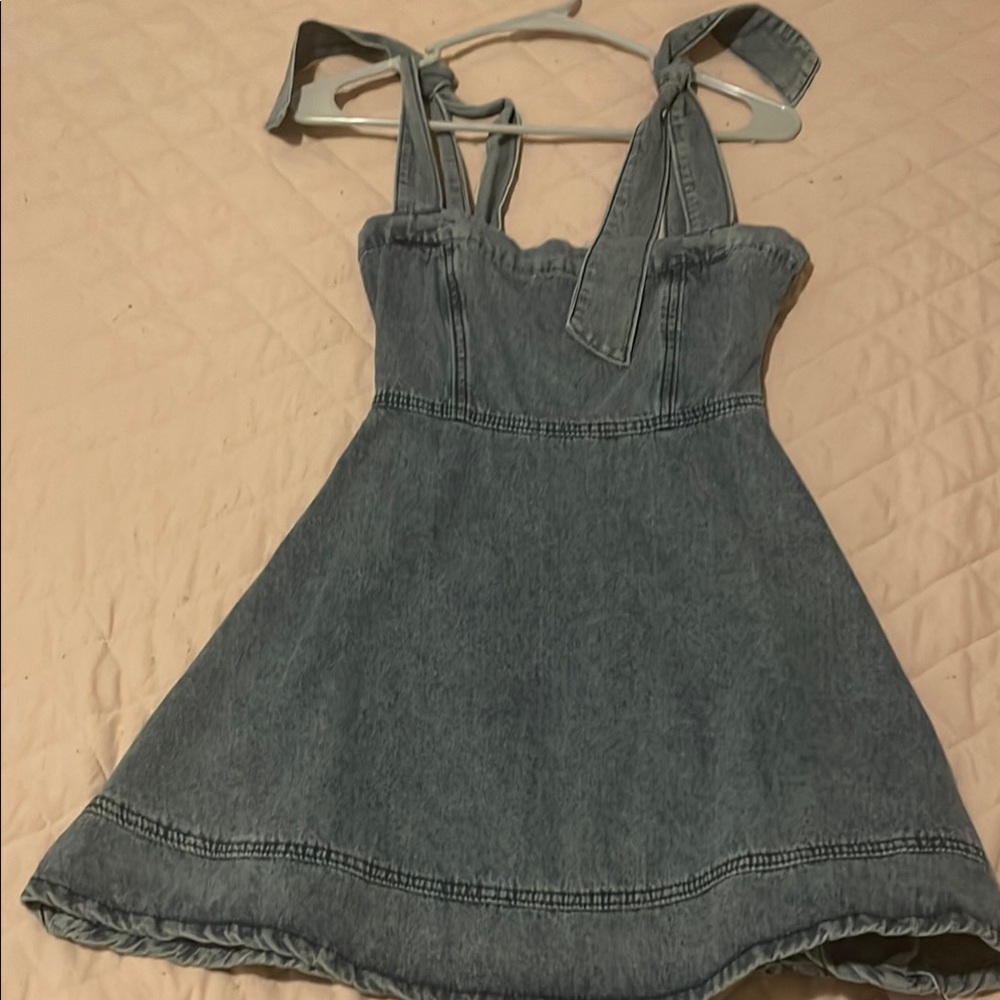 Stylish Blue Denim Dress NWOT
